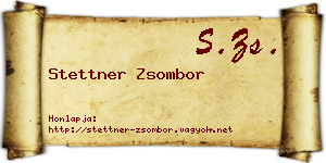 Stettner Zsombor névjegykártya